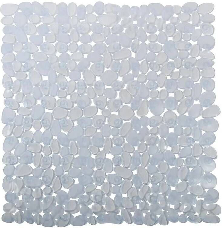 MSV Douche|bad anti-slip mat badkamer pvc transparant 53 x 53 cm