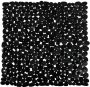 MSV Douche bad anti-slip mat badkamer pvc zwart 53 x 53 cm Badmatjes - Thumbnail 2