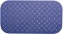 MSV Douche bad anti-slip mat badkamer rubber blauw 36 x 76 cm Badmatjes - Thumbnail 2