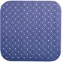 MSV Douche bad anti-slip mat badkamer rubber blauw 54 x 54 cm Badmatjes - Thumbnail 2