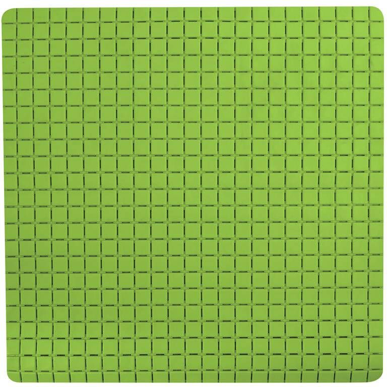 MSV Douche|bad anti-slip mat badkamer rubber limegroen 54 x 54 c