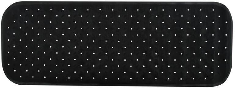 MSV Douche|bad anti-slip mat badkamer rubber zwart 36 x 97 cm