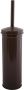 Spirella MSV Industrial Toilet wc-borstel houder metaal donkerbruin 38 cm Toiletborstels - Thumbnail 2