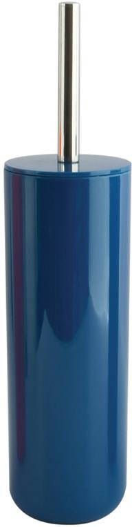 MSV Porto Toilet|wc-borstel houder kunststof marine blauw 38cm