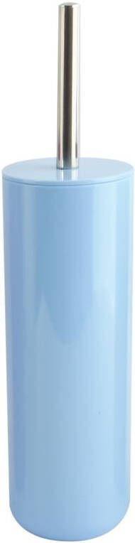 MSV Porto Toilet|wc-borstel houder kunststof pastel blauw 38 cm
