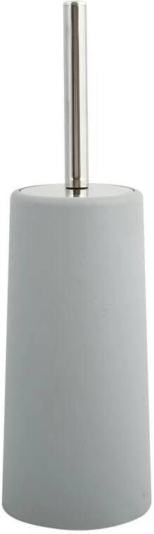 MSV Toiletborstel houder|WC-borstel lichtgrijs kunststof 35 cm