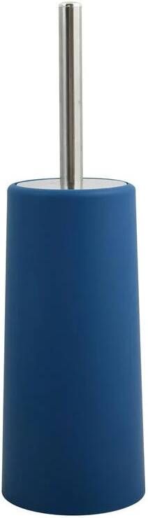 MSV Toiletborstel houder|WC-borstel marine blauw kunststof 35 cm