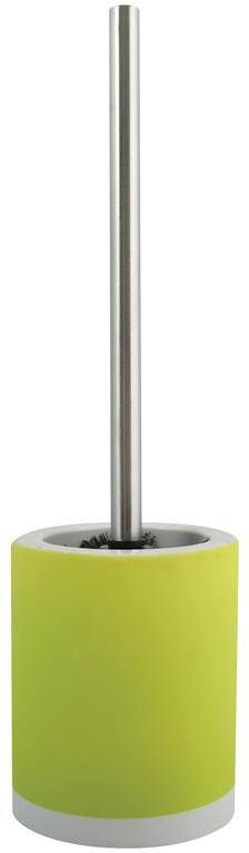 MSV Toilet|wc-borstel houder keramiek|metaal appelgroen 38 cm
