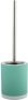 Spirella MSV Shine Toilet wc-borstel houder keramiek metaal azuurblauw 38 cm Toiletborstels - Thumbnail 2