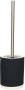 Spirella MSV Shine Toilet wc-borstel houder keramiek metaal donker marine blauw 38 cm Toiletborstels - Thumbnail 2