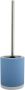 Spirella MSV Shine Toilet wc-borstel houder keramiek metaal pastel blauw 38 cm Toiletborstels - Thumbnail 2