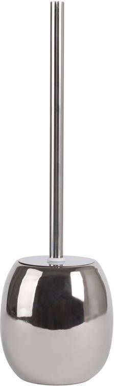 MSV Toilet|WC-borstel houder Kymi keramiek zilver 39 cm