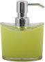 Spirella MSV Zeeppompje dispenser Aveiro PS kunststof limegroen zilver 11 x 14 cm 260 ml Zeeppompjes - Thumbnail 2