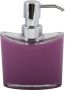 Spirella MSV Zeeppompje dispenser Aveiro PS kunststof paars zilver 11 x 14 cm 260 ml Zeeppompjes - Thumbnail 2