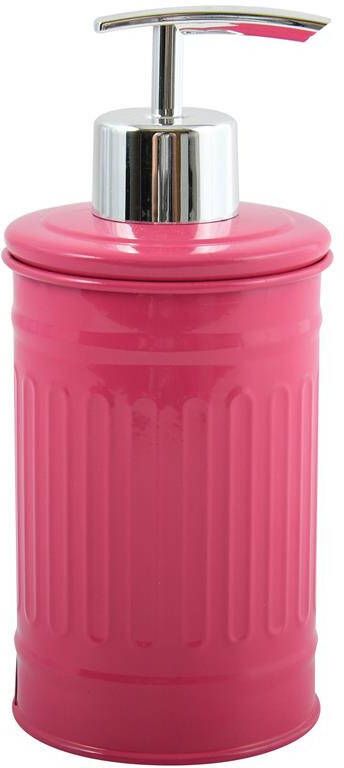 MSV Zeeppompje|dispenser Industrial metaal fuchsia roze 17 cm