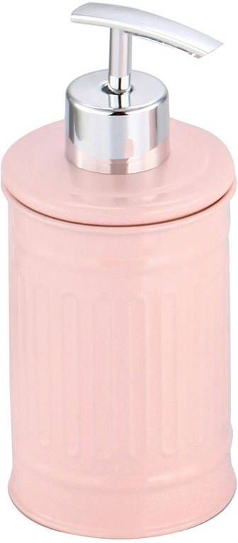MSV Zeeppompje|dispenser Industrial metaal lichtroze 17 cm
