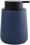 Spirella MSV Zeeppompje dispenser Malmo Keramiek donkerblauw zwart 8 5 x 12 cm 300 ml Zeeppompjes - Thumbnail 2