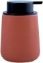 Spirella MSV Zeeppompje Dispenser Malmo Keramiek terracotta zilver 8 5 x 12 cm 300 ml Zeeppompjes - Thumbnail 2