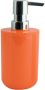 Spirella MSV Zeeppompje dispenser Porto PS kunststof oranje 7 x 16 cm 260 ml Zeeppompjes - Thumbnail 2