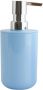 Spirella MSV Zeeppompje dispenser Porto PS kunststof pastel blauw 7 x 16 cm 260 ml Zeeppompjes - Thumbnail 2
