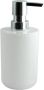 Spirella MSV Zeeppompje dispenser Porto PS kunststof wit zilver 7 x 16 cm 260 ml Zeeppompjes - Thumbnail 2