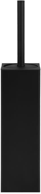 QUVIO Toiletborstelhouder + met borstel (2 losse koppen) Zwart - Foto 1