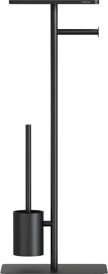 Sealskin Brix Toiletbutler met Planchet Zwart