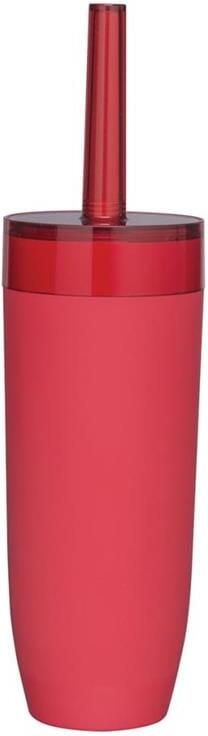 Douche Concurrent WC Borstel Set Sealskin Bloom ABS Rood 10x37cm