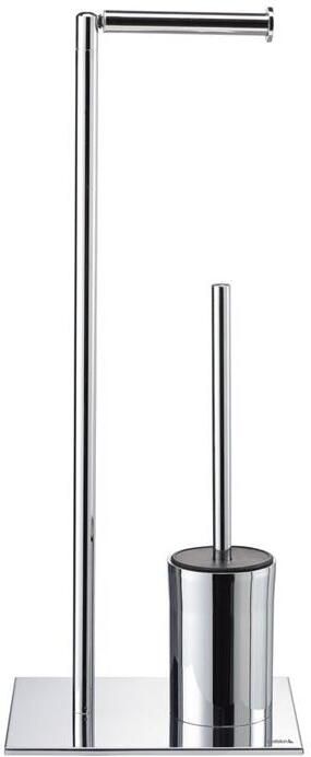 Sealskin Toiletbutler Tube met Toiletrolhouder Reserverolhouder en Toiletborstel met Houder Vrijstaand Chroom