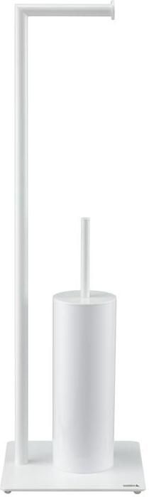 Sealskin Toiletbutler Tube met Toiletrolhouder en Toiletborstel met Houder Vrijstaand Wit - Foto 2