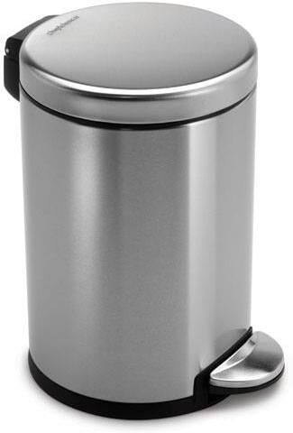 Simplehuman Round Pedaalemmer 4 5 Liter Vingerafdrukvrij