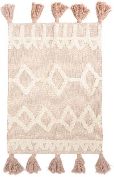Sissy-Boy Beige badmat met geometrische figuren