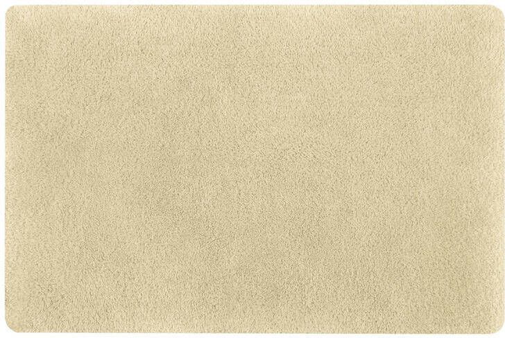 Spirella badkamer vloerkleed|tapijt hoogpolig beige 50 x 80 cm