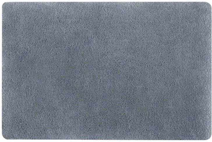 Spirella badkamer vloerkleed|tapijt hoogpolig grijs 50 x 80 cm
