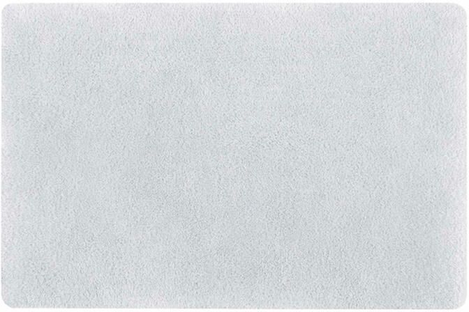 Spirella badkamer vloer kleedje badmat tapijt hoogpolig en luxe uitvoering wit 60 x 90 cm Microfiber Badmatjes