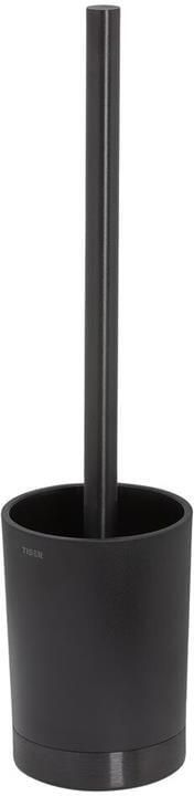 Tiger Tune Toiletborstel met houder vrijstaand Zwart metaal geborsteld Zwart 9.1x37.9x9.1cm 1327438946 - Foto 1