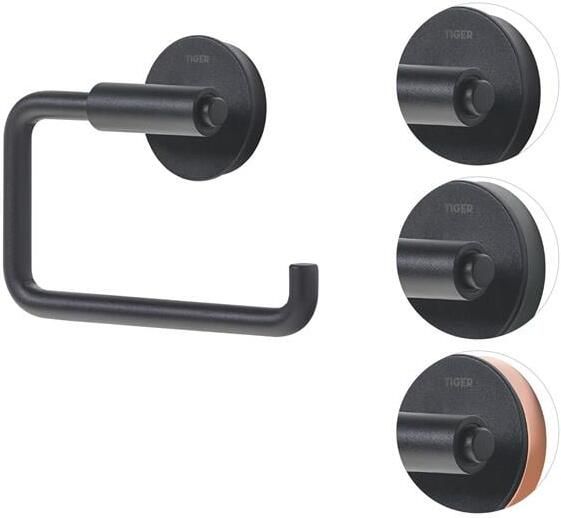 Tiger Urban Toiletrolhouder Zwart 13.6x9.8x3.9cm 1316530746 - Foto 2