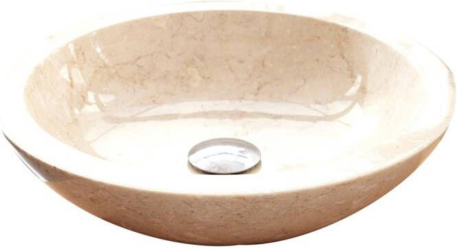 Tikamoon Calypso Marmeren wastafel cream