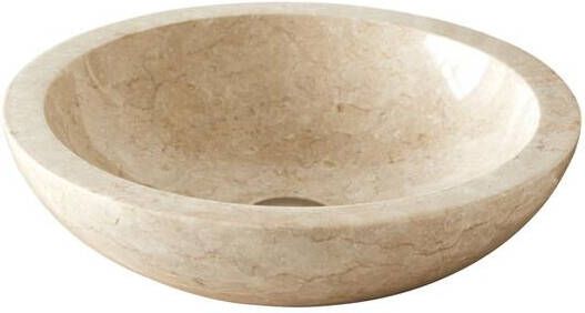 Tikamoon Calypso Marmeren wastafel cream