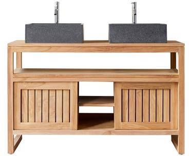 Tikamoon Colonial Badmeubel in massief teak 120 cm