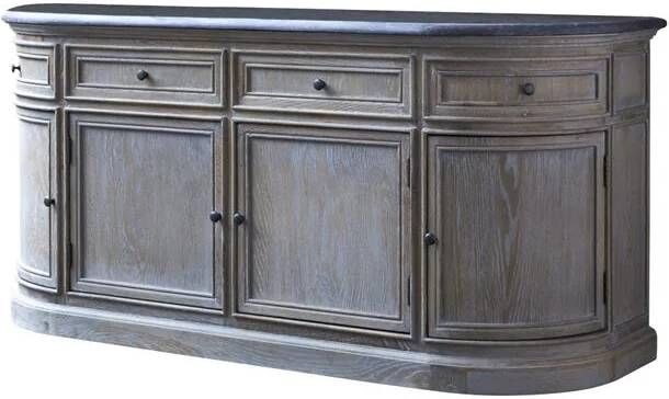 Tikamoon Eiken meubel met dubbele wastafel 180 cm Louise