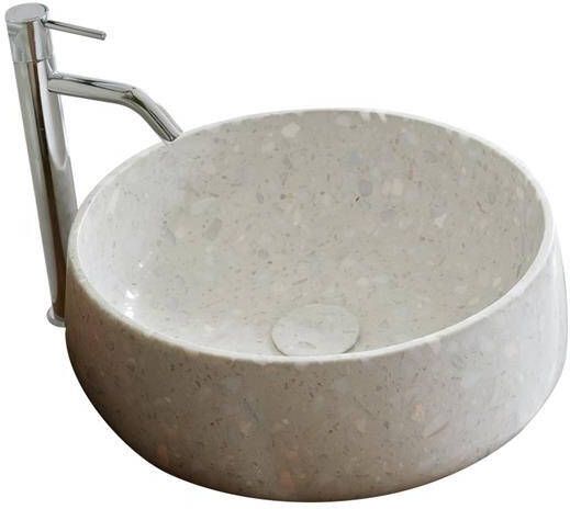Tikamoon Milos Wastafel van premium terrazzo