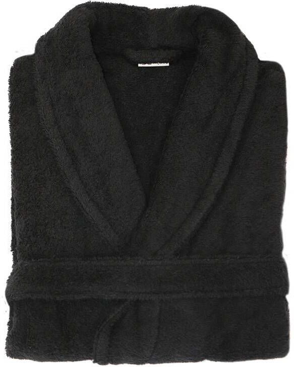 Twentse Damast Badjas Alexis Zwart L|XL