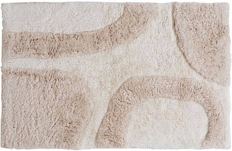 Veer Carpets Badmat Baily Naturel|Beige 50 x 80 cm