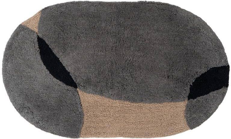 Veer Carpets Badmat Bink Grey Ovaal 50 x 80 cm