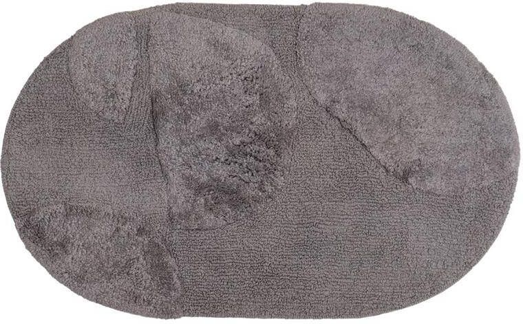 Veer Carpets Badmat Boaz Grey Ovaal 50 x 80 cm