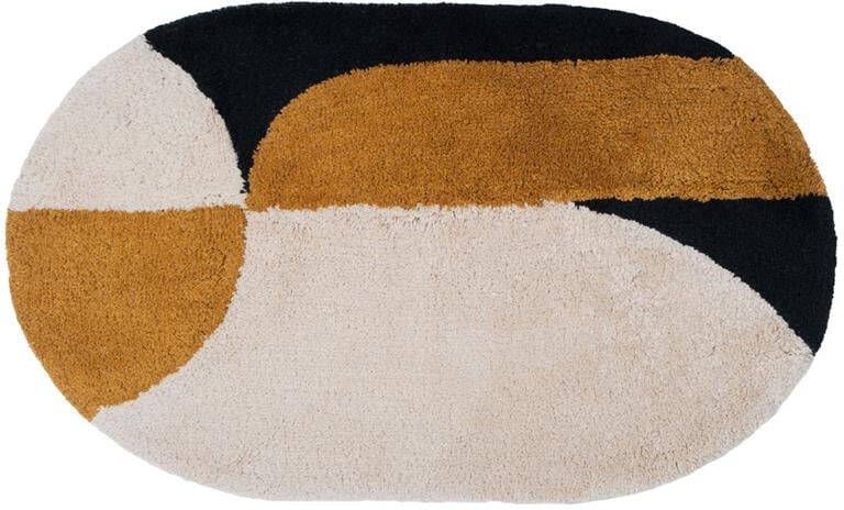 Veer Carpets Badmat Bowie Oker Ovaal 50 x 80 cm