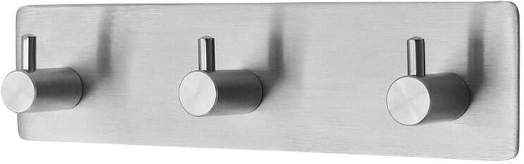 XIVADA Handdoekhaakjes zelfklevend 3 in 1 Handdoekhouder Zilver Plakhaakjes Badkamer & keuken Wandhaken