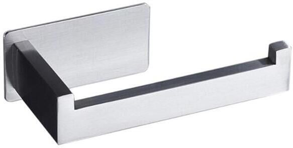 XIVADA Toiletrolhouder zonder Boren RVS Zelfklevend Wc Rolhouder Zilver