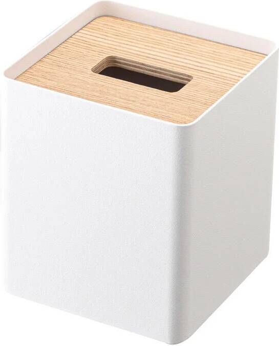 Yamazaki Tissuebox Vierkant Rin Wit